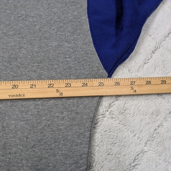 Nike Sweatshirt Women's M Gray Red Blue Colorblock Crew Fleece 80’s Retro - Picture 4 of 7